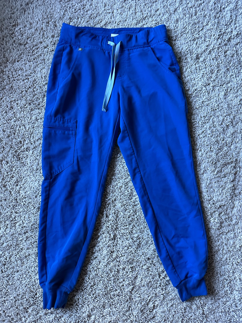 Figs Women's Jogger Scrub Pants in Royal Blue XS petite